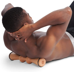 Natural Wood Massage Bundle - Wooden Foot & Back Roller - Body Back Company