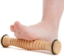 Load image into Gallery viewer, Natural Wood Massage Bundle - Wooden Foot &amp; Back Roller - Body Back Company
